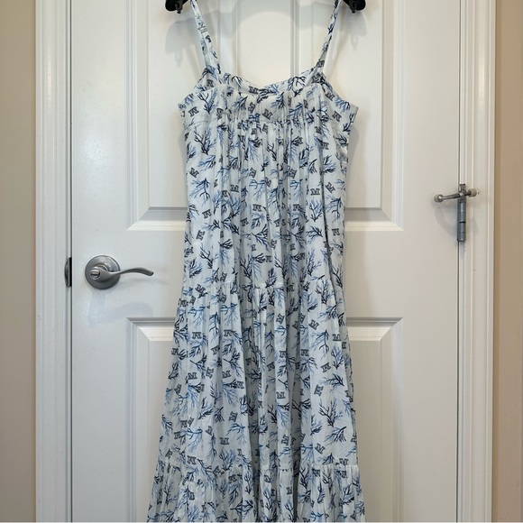 SOLD! MAXMARA LEISURE Label-cut ‘Potus’ Logo Print Dress Size: Small US4 Spring - Picture 14 of 16